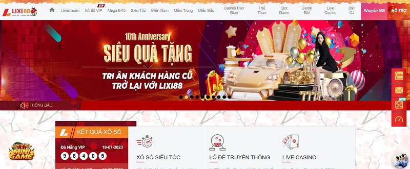 Giao diện của Lixi88 được thiết kế vô cùng hấp dẫn và tinh tế