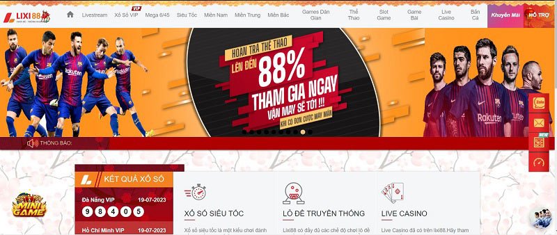 Thể thao tại Lixi88 mang đến đa dạng các loại hình cá cược hấp dẫn nhất hiện nay