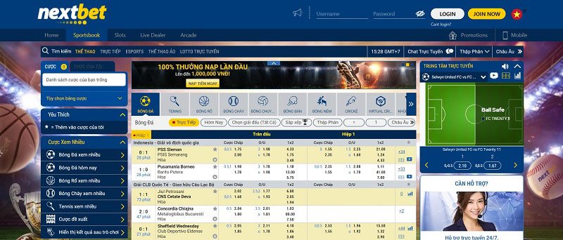 Nextbet là một địa chỉ đa dạng với hơn 20 môn thể thao khác nhau
