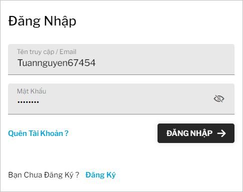 Đăng nhập tài khoản 188Bet của mình