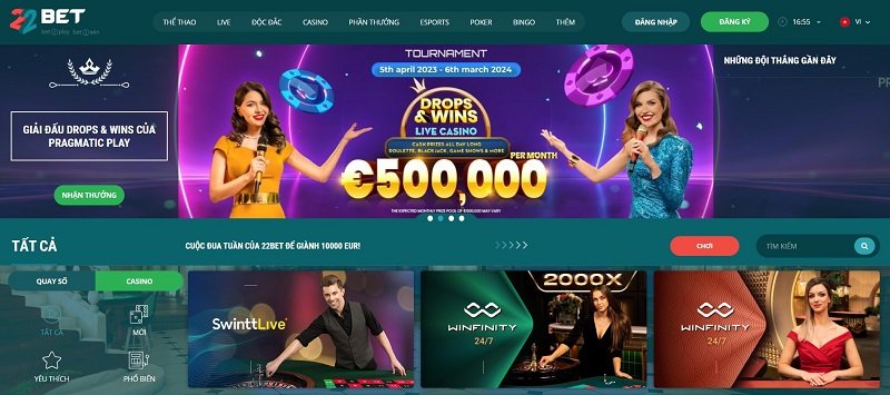 Casino trực tuyến 22Bet