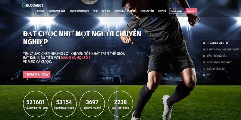 Blogabet.com - Website tips bóng đá free uy tín